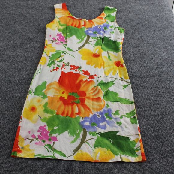 Jams World Dress Women Medium Flora Grande Mini Floral Hawaiian Tropical Colorfu - Picture 1 of 7